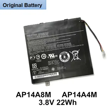 Original AP14A4M AP14A8M nešiojamojo kompiuterio baterija Acer Iconia Tab 10 A3-A30 A3-A20 A3-A20FHD SW5-011 SW5-012 SW3-013-16WF 3.8V 22Wh
