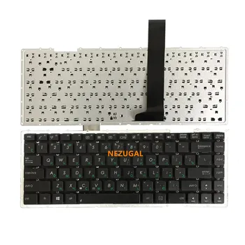 rusiška klaviatūra, skirta ASUS X450C X450L X450 Y481C X450V R405C X450VB K450V F451 E452CP RU nešiojamojo kompiuterio klaviatūra Juoda
