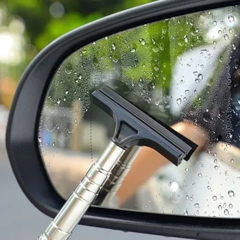 Daugiafunkcinis automobilio galinio vaizdo veidrodis Teleskopinis valytuvas Valytuvų plovimas Automobilio lango priekinis stiklas Lietaus nepraleidžiantis valymo šepetėlių grandiklis