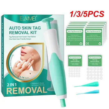 1/3/5PCS Skin Tag Remover Kit Mole Wart Remover Įranga Skin Tag Tool Veido grožio įrankis Naudojimas namuose Lengva valyti