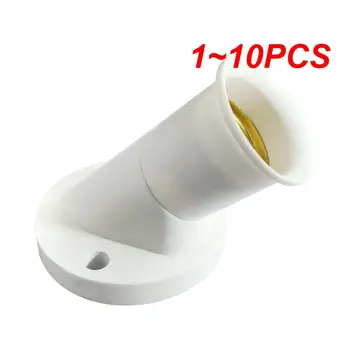 1 ~ 10PCS Balta E27 LED apšvietimo sraigtinė lempa laikiklis E26 lubų lemputės lizdo keitiklis LED taupymo šviesos halogeninių lempų pagrindai 3A 220V