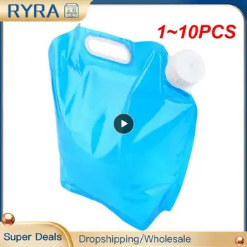 1 ~ 10PCS Didelės talpos lauko vandens krepšys sulankstomas nešiojamas vandens konteineris aplinka Valymo vandens rezervuaras geriamajam kempingui