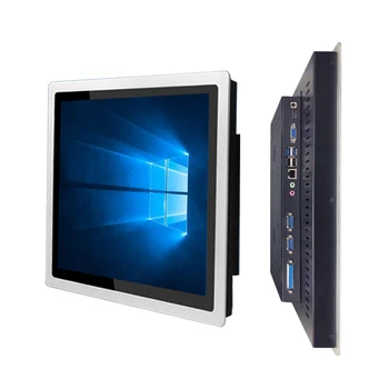 10 12 15 colių įterptas pramoninis kompiuteris viskas viename kompiuterio skydelyje su talpiniu jutikliniu ekranu Core i3-7100U WiFi for Win10 Pro