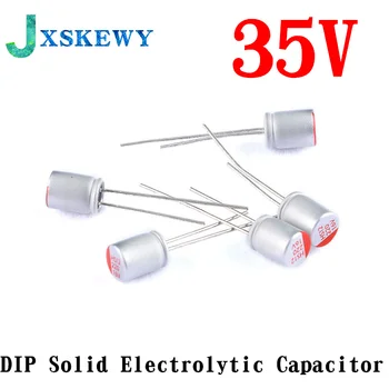 10Pcs/lot DIP Kietasis elektrolitinis kondensatorius 35V