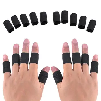 10Pcs Stretchy Finger Protector Sleeve Support Arthritis Sport Aid Straight Wrap