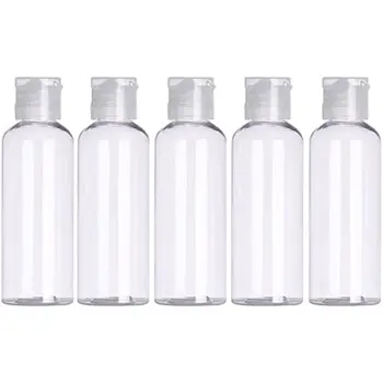 10vnt 3.4oz Tušti plastikiniai daugkartiniai buteliai tualeto reikmenims Sandarus Išspaudžiamas Kelionės dydis Konteineriai Būtiniausi priedai