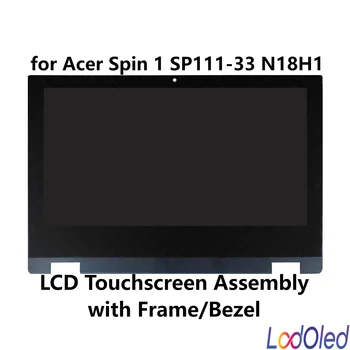 11.6'' LED LCD ekranas Jutiklinis skaitmeninimo ekranas Stiklo surinkimas su rėmu Acer Spin 1 SP111-33 N18H1 Winbook 1366X768 30Pins