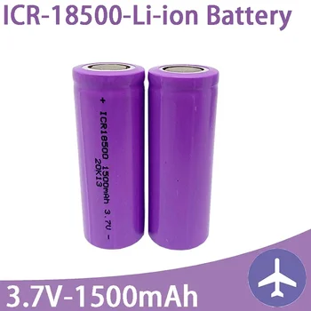18500 Baterija 3.7V 1500mAh įkraunama baterija 18500 Bateria Recarregavel Lithium li-ion Batteies Baterias