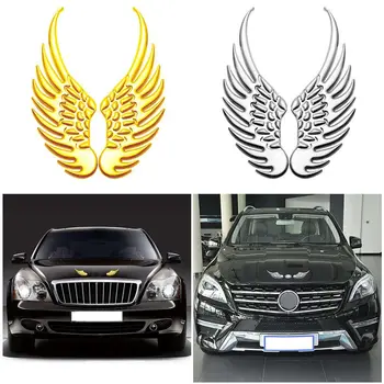 1Pair personalizuoti sparnai Automobilio lipdukai PaprastaAuto dekoratyvinis lipdukas Kūrybinis angelo sparno emblemos ženklelis Decal