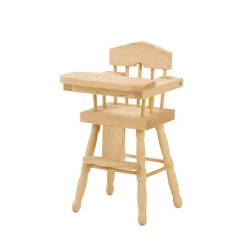 1PC 1:12 Lėlių namelio baldai Mini vaikų valgomojo kėdė Aukštos kėdės modelis Žaislas lėlėms Žaislas vaikams Dovana
