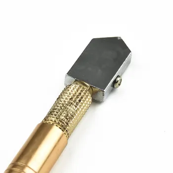 1PC Stiklo pjaustytuvas Deimantinio pjaustytuvo galvutė Plieninis ašmenų pjovimo įrankis Apsaugos nuo slydimo rankena175mm 5-12mm stiklo rankiniams įrankiams pjauti