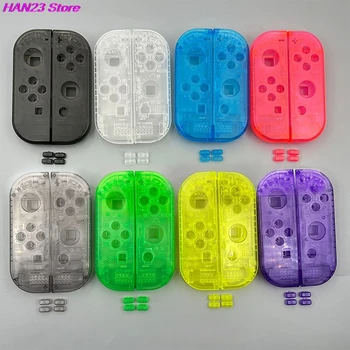 1set Replacement clear Housing joy-Con Shell Case Set Transparent Shell Cover SL SR Buttons for NS Switch Joy Con Controller
