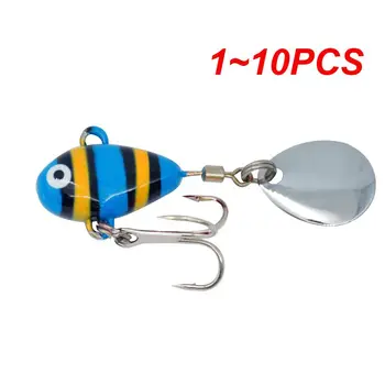 1~10PCS ALASICKA10g 2.1cm Naujas metalinis mini VIB su šaukštu žvejybos masalas žvejybos reikmenų kaištis Crankbait vibracijos suktukas Skęstantis masalas