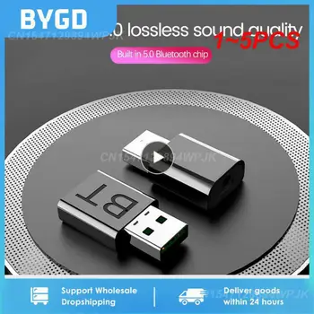 1~5PCS Bluetooth 5.0 siųstuvo imtuvas 5.0 + EDR perdavimas/priėmimas Du viename Bluetooth 5.0 adapteris USB 3.5mm AUX adapteris Car