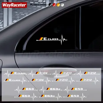 2 vnt Kūrybinis lipdukas Vokietijos vėliavos stiliaus kėbulo automobilio lango lipdukas skirtas Mercedes Benz W210 W124 W211 W212 W213 E klasė E63 S AMG E53