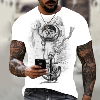 2023 Oversized Nauji 3D spausdinimo marškinėliai Hip Hop stiliaus marškinėliai trumpomis rankovėmis Gatvės mada Vyriški marškinėliai Kvėpuojantys patogūs