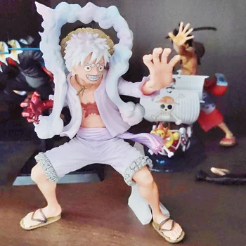 20cm One Piece Nika Luffy Pvc Anime Figures Gear 5 Joy Boy Action figūrėlė Modelis Lėlė Ornamentas Dekoravimas Žaislai Vaikams Dovanos