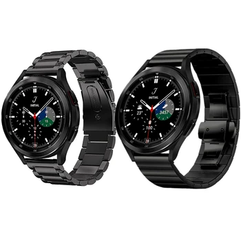 22mm 20mm metalinis dirželis, skirtas Samsung Galaxy Watch 4 Band Active 2 44mm 40mm nerūdijančio plieno apyrankei, skirta Galaxy Watch 3 41mm 45mm