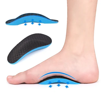 2vnt Pėdų priežiūros vidpadžiai Arch Half Pads Orthosis Bunion Corrector Flat Feet Support Cushion Padar Fascitis Sports Pad Feet Care