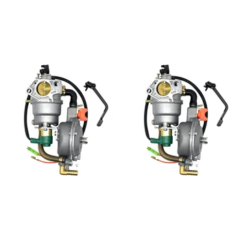 2X dvejopų degalų karbiuratorius Honda GX390 GX340 dujiniams mažiems varikliams 188F 5KW-8KW-LPG NG Benzininių karbiuratorių generatorius