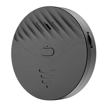 2X Tuya Smart Wifi signalizacijos durų ir langų vibracijos jutiklio apsaugos įspėjimas veikia su Alexa, Smart Life (juoda)