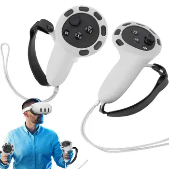 3 valdiklio rankovės silikoninis apsauginis dėklas VR jutiklinio valdiklio rankenos rankenos rankenos dangtelis Oda VR Anti-Collision Touch
