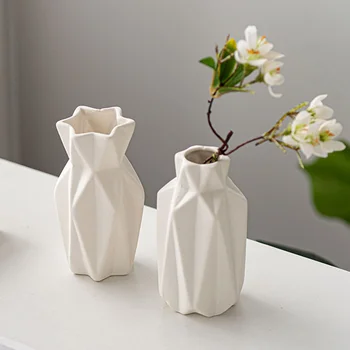 3 vnt Maža keraminė vaza gėlių stalui Stalviršis Dekoro lentyna Vazos Pagrindinis dekoratyvinis