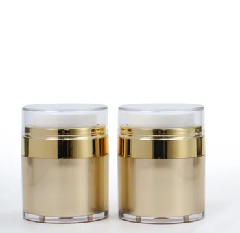 30g auksas plastikinis akrilinis indelis puodas skarda esencija drėgmės kremas gelis pamatas losjonas odos priežiūra kosmetikos pakuotė