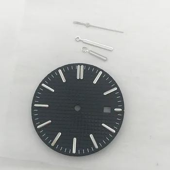 31.7mm Laikrodžio ciferblatas su kalendoriumi + laikrodžių rankų laikrodžių priedai, skirti 2813 8215 judėjimui