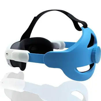 360 laipsnių reguliuojama galvos juosta Meta Quest 3 minkšta kvėpuojanti kempinės pagalvėlė pakaitinis galvos dirželis VR ausinių priedai