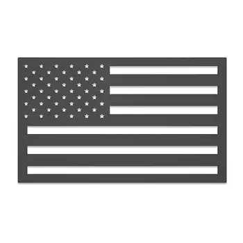 3D Abs Amerikos vėliavos emblema Lipdukų šonų gamintojas Juoda JAV vėliava Lipdukai golfo vežimėliams Suvs Tankai, Sunkvežimiai ir motociklai
