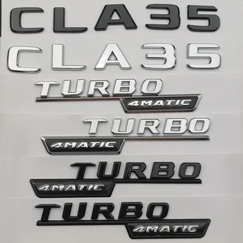 3D ABS automobilio galinės bagažinės ženklelio lipdukas Galinės žvaigždės logotipas CLA35 TURBO 4MATIC emblema Mercedes CLA 35 AMG W117 C117 C118 priedai