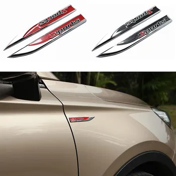 3D automobilio stiliaus šoninio sparno ženklelis Emblema Automobilio lipdukas Suzuki SX4 SWIFT Alto Liane Grand Vitara Jimny S-Cross