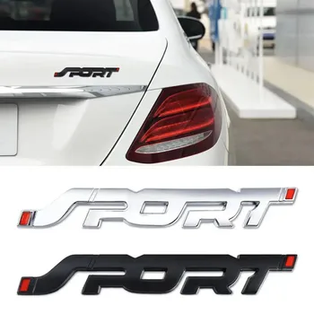 3D metalinė automobilio bagažinė Racing SPORT emblemos ženklelis Lipdukas Honda Civic Accord Fit Crv Hrv Jazz City CR-Z Element Insight MDX