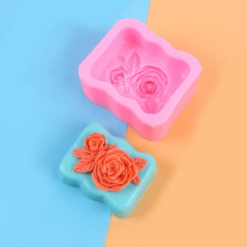 3D rožių silikono formos 