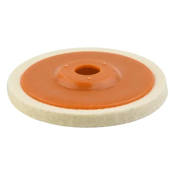 4 colių vilnos poliravimo ratas Apvalus poliravimo padas stiklo įbrėžimams glaistyti Nerūdijančio plieno baldų keramika Abrazyvinis įrankis