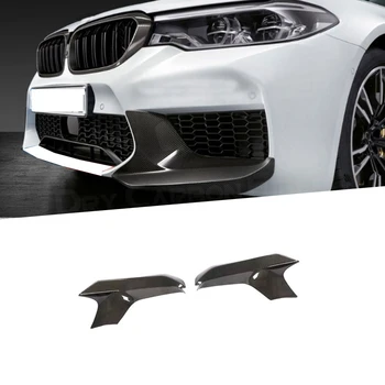 5 serijos anglies pluošto priekinių lūpų skirstytuvai Sklendžių kampiniai dangteliai BMW F90 M5 2018-2022 MP stiliaus buferio apdailos apsauga FRP