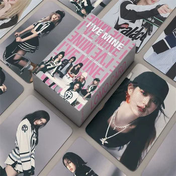 55pcs/set Kpop IVE Naujas albumas I'VE MINE LOMO kortelių kolekcionieriaus kortelė Wonyoung LIZ Gaeul Leeseo Vienuolika merginų grupės atvirukų nuotraukų kortelė