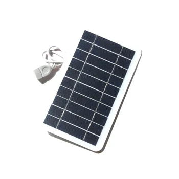 5V didelės galios USB saulės kolektorius lauko vandeniui atsparus žygis Kempingo nešiojami elementai Baterija Saulės įkroviklis mobiliajam telefonui
