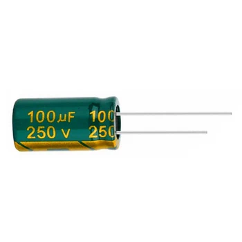 5vnt Higt kokybė 250V100UFlow ESR/impedansas aukšto dažnio aliuminio elektrolitinis kondensatorius 250V 100UF