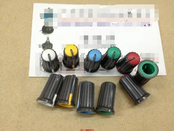 5vnt/lotas Maišytuvas MG166CX-USB potenciometro rankenėlės dangtelio ašis Penkių spalvų