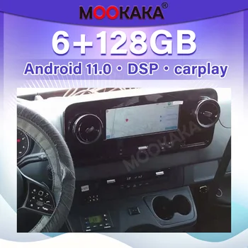 6+128GB Android 11 PX6 automobilinis radijas Benz Sprinter 2016-2020 Multimedijos vaizdo grotuvas Stereo Audio Head Unit GPS navigacijos automatinis