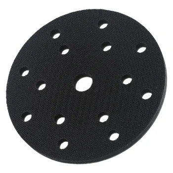 6 colių 15 skylių kempinės paviršiaus apsaugos sąsajos pagalvėlės kablio ir kilpos šlifavimo diskas šlifuoklio pagrindo šlifavimo priedams