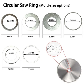 Adapterio poveržlė Diskinio pjūklo ašmenys, mažinantys žiedą Žiedo konvertavimas Pjovimo diskai Diafragmos tarpiklis Vidinės skylės Adapteriai Žiedas