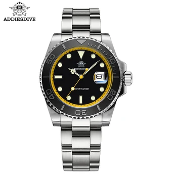 ADDIESDIVE 2023 Naujas laikrodis Vyriškas kvarcinis laikrodis Fashion Sport Diving Watch 200ATM vandeniui atsparūs nerūdijančio plieno šviečiantys laikrodžiai vyrams