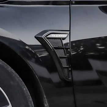 Anglies juodas automobilis Sparno šoninės ventiliacijos angos Oro srauto įsiurbimo anga Grotelės Lipduko dangtelis, skirtas 