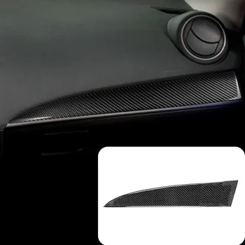 Anglies pluošto centrinio valdymo prietaisų skydelio apdailos dangtelis Mazda 3 Axela 2010 2011 2012 2013 Automobilių stiliaus interjero aksesuarai