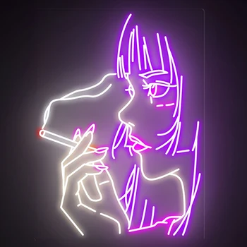 Anime neoninis ženklas nulis dviejų neoninių šviesų vizualinio neoninio ženklo šviesos sienų dekoracijos klubo miegamojo langų vakarėlių dovanos