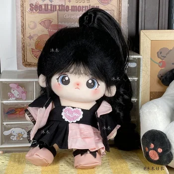 Anime Original 20cm Doll Toy Cat braškių drabužių apranga Kepurė Miela Saldi Cosplay rekvizitų dovana
