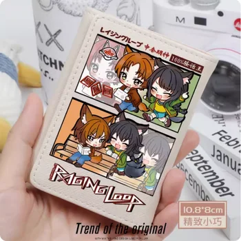 Anime Raging Loop Fashion Wallet PU piniginė kortelė Moneta Hasp pinigų krepšys Cosplay dovana B673